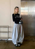 Versatile Letter Print Hip Hop Dance Jogger