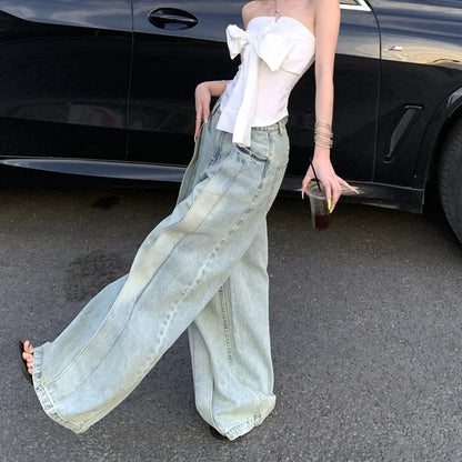 Trendsetter Oversize Washed Wide Leg Jeans