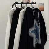 Patchwork Oversized Y2K Hoodie