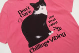 Chilling Cat Graphic T-shirt