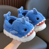 Y2K Warm Cozy Shark Plush Kids Slipper
