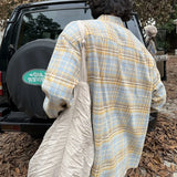 Vintage Plaid Long Sleeve Shirt