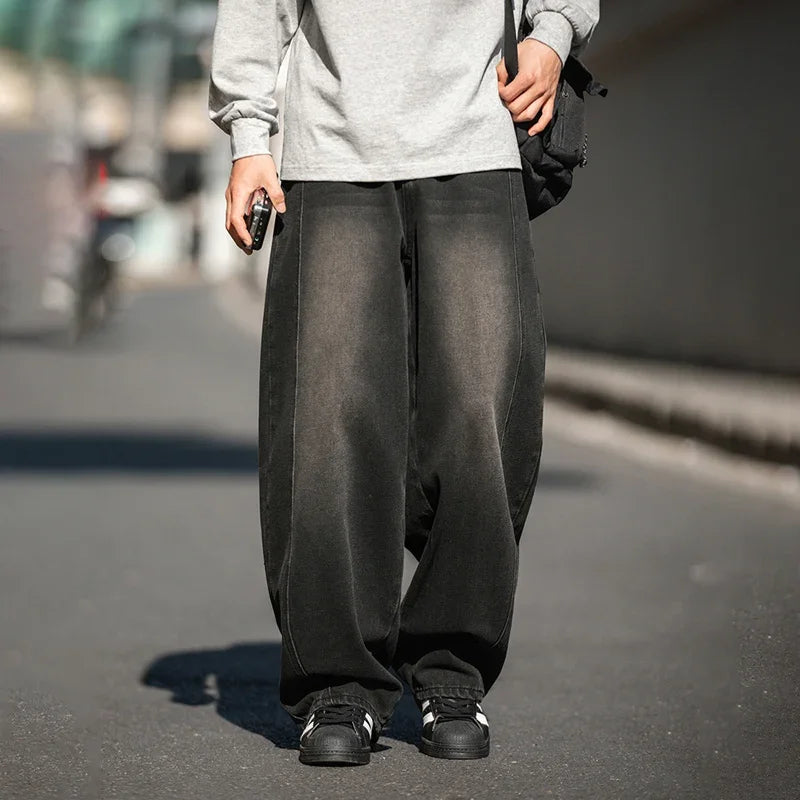 Men's Vintage Washed Baggy Jeans