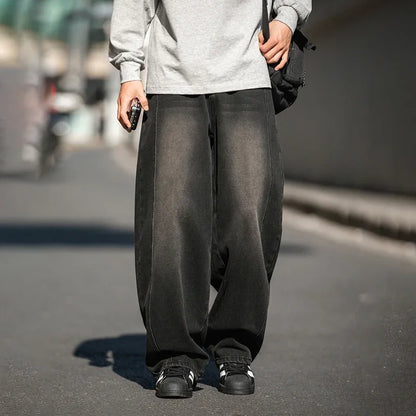 Men's Vintage Washed Baggy Jeans