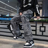 Bandana Printed Wide Leg Pants