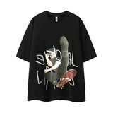 Stylish Chinese Gongfu Printed Summer T-Shirt