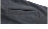 High-End European Spliced Star Leather Jacket