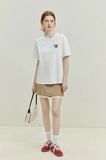 Slim Fit Round Neck Letter T-Shirt
