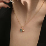 Vintage Sterling Gold Flower Necklace