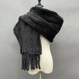 Luxury Knitted Mink Fur Scarf