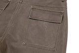 Big Pocket Patchwork Vintage Loose Shorts
