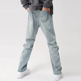 Y2K Streetwear Vintage Cyber Blue Baggy Jeans