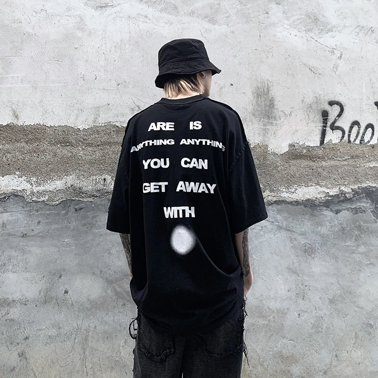 Abstract Graffiti Pattern Casual Summer T-Shirt