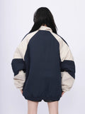 Oversized Energy Streetwear Patchwork Windbreak Jacket