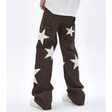 Embroidery Star Baggy Jeans