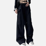 Streetwear Loose Fit Solid Color Casual Jogger