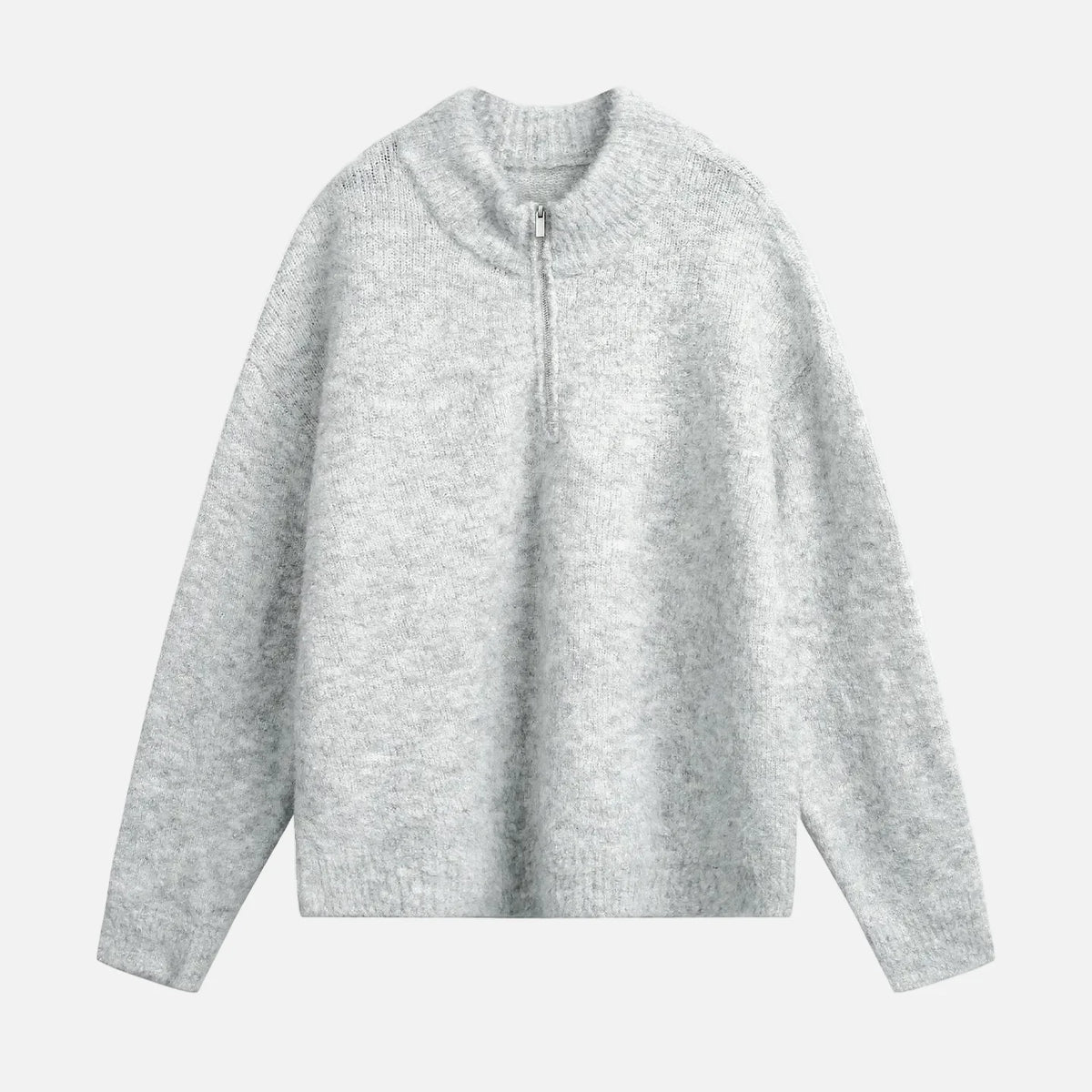 Y2K Cozy Thickened Half Zip Knitted Sweater
