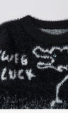 Y2K Dragon Graphic Sweater