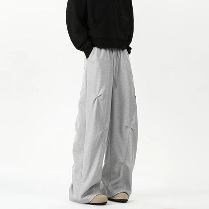 Comfortable Drape Solid Color Wide Pants