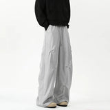 Comfortable Drape Solid Color Wide Pants
