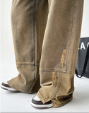 Women Rasty Gradient Color Loose High Waist Jeans