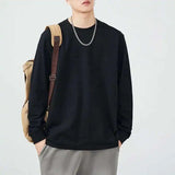 Loose Long Sleeve Solid T-shirt