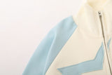 Star Embroidery Zip-up Jacket