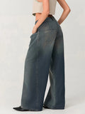 Retro Vintage Washed Denim Jeans
