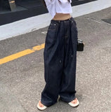 Retro High Waist Vintage Wide Leg Jeans