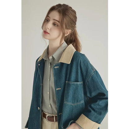 High End American Style Retro Denim Jacket