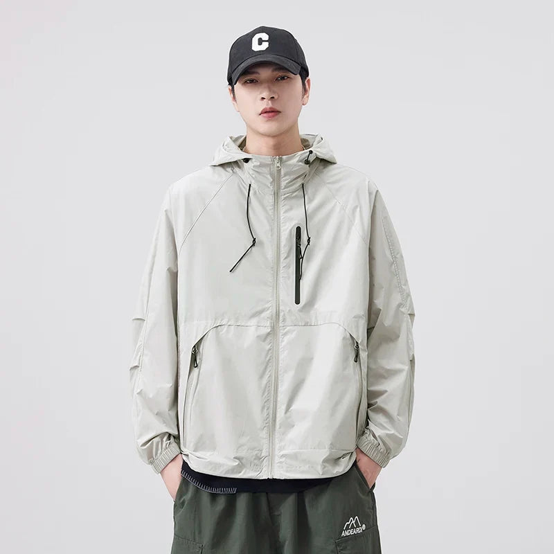 Breathable Waterproof Sunscreen Hooded Jacket