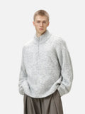Y2K Cozy Thickened Half Zip Knitted Sweater