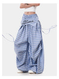 Y2K Streetwear Plaid Hip Hop Wide Leg Pants