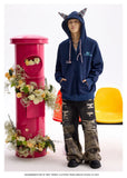 Cute Loose Cat Ear Casual Hooded Sweatshirt