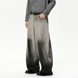 Splash Ink Gradient Color Wide Leg Jeans