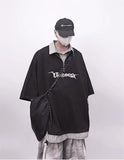 Punk Vintage Oversized Polo T-Shirt