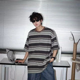 Vintage American Retro Striped T-Shirt