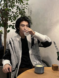 Y2K Gradient Embroidered Knitwear Cardigan