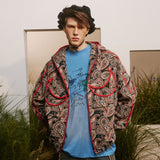 Colorful Cashew Flower Print Jacket