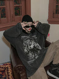 Grunge Vintage Oversized Long Sleeve T-shirt