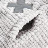 Cross-Emblem Reflective Puffer Jacket