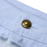 Stylish Korean Patchwork Button Zipper Jeans