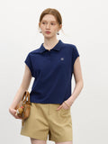 Women Youthful Summer Sporty Linen Blend T-Shirt
