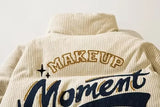 Trendy Streetwear Corduroy Padded Puffer Jacket