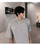 Vintage Oversized Loose Chain Shoulder Pad T-Shirt