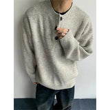 Plush Luxury Button Casual Long Sleeve Knit Sweater
