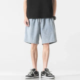 Washed Baggy High-waist Shorts