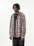 Striped Plaid Long Sleeve Hoodie