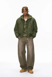 Streetwear Detachable Layered Winter Baseball Jacket