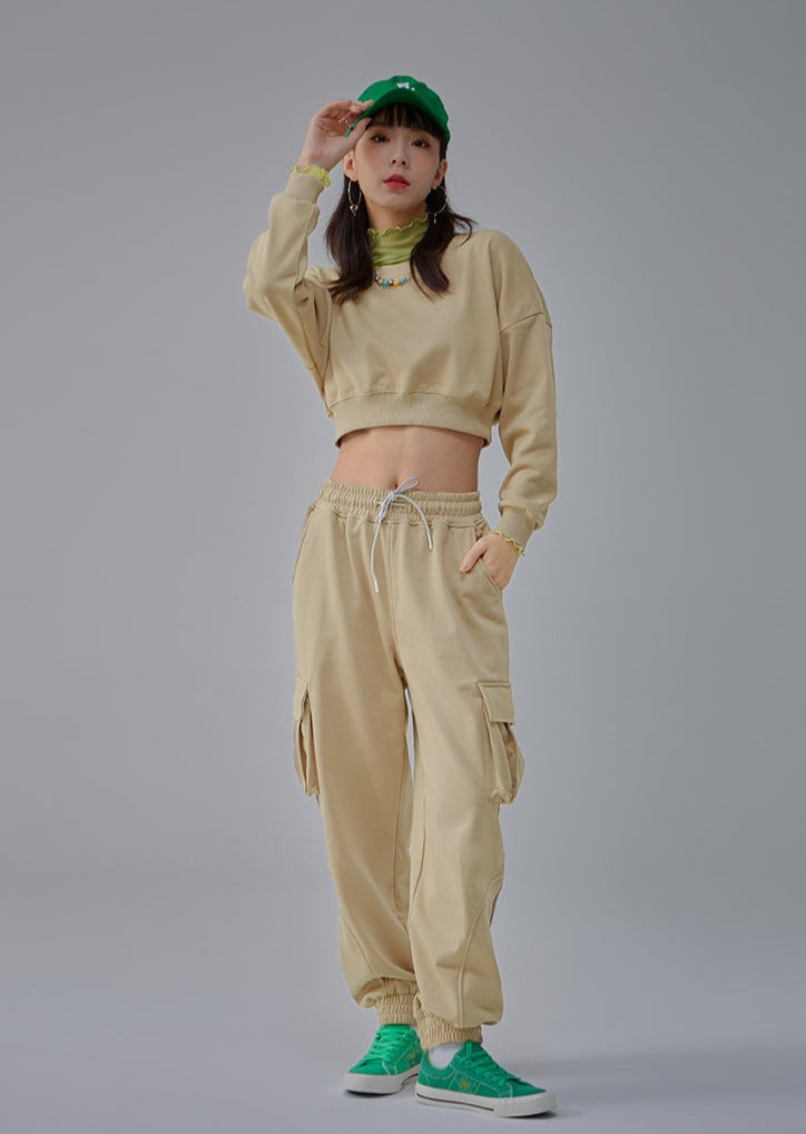 Blank Cropped Women's Sweatshirt